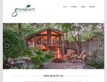 Tablet Screenshot of greenheartgardendesigns.com